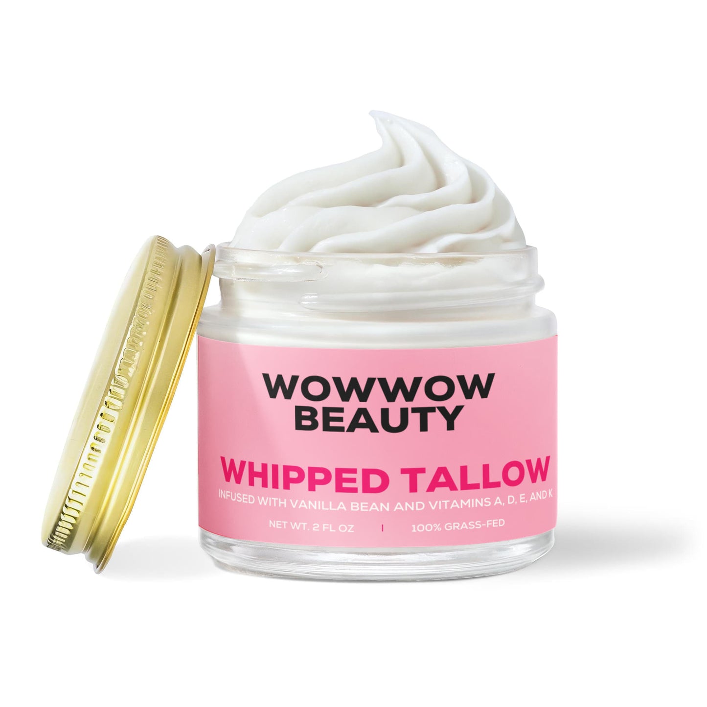 Whipped Grass-Fed Tallow Balm with Vanilla Bean