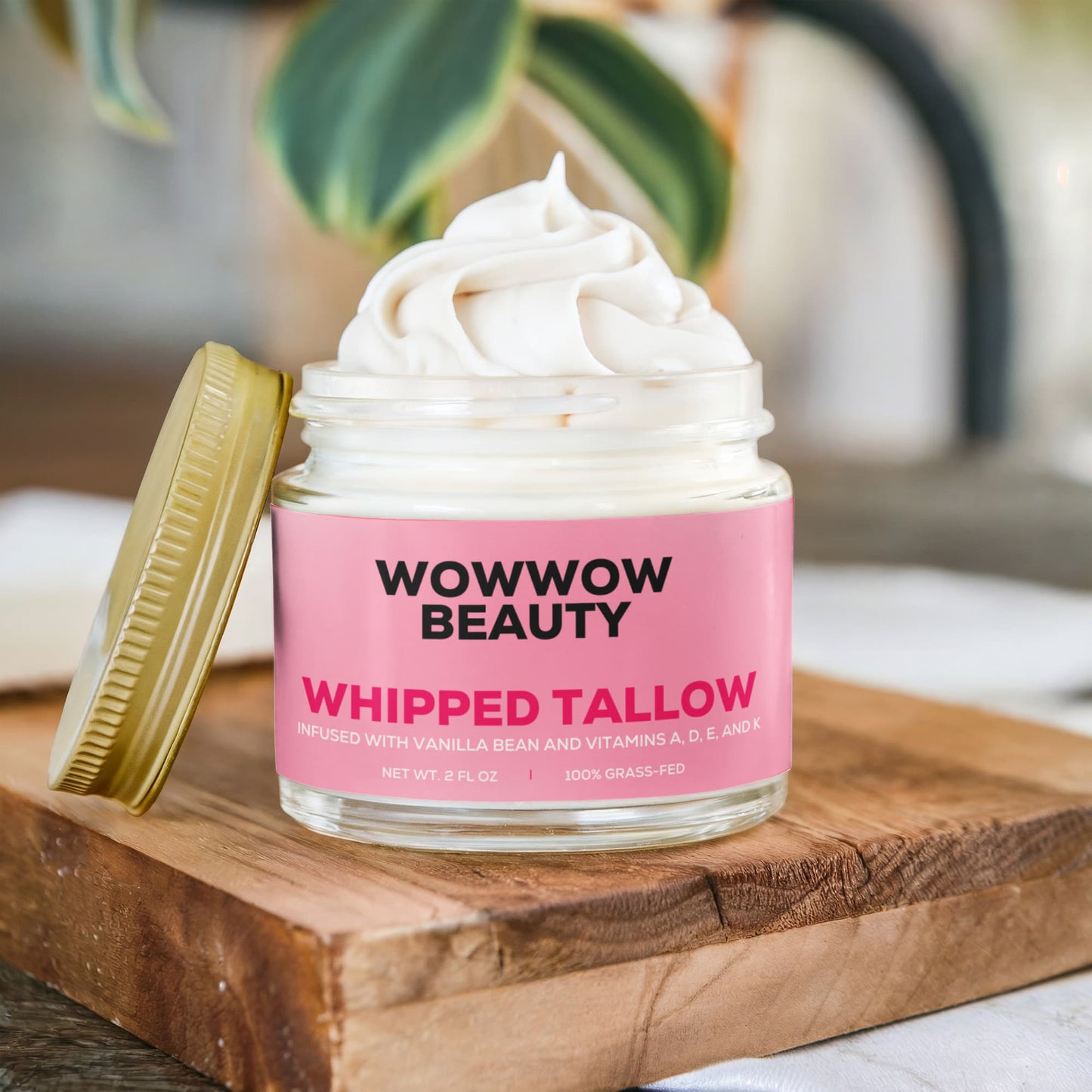 Whipped Grass-Fed Tallow Balm with Vanilla Bean