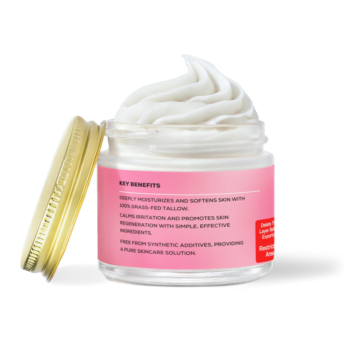 Whipped Grass-Fed Tallow Balm with Vanilla Bean