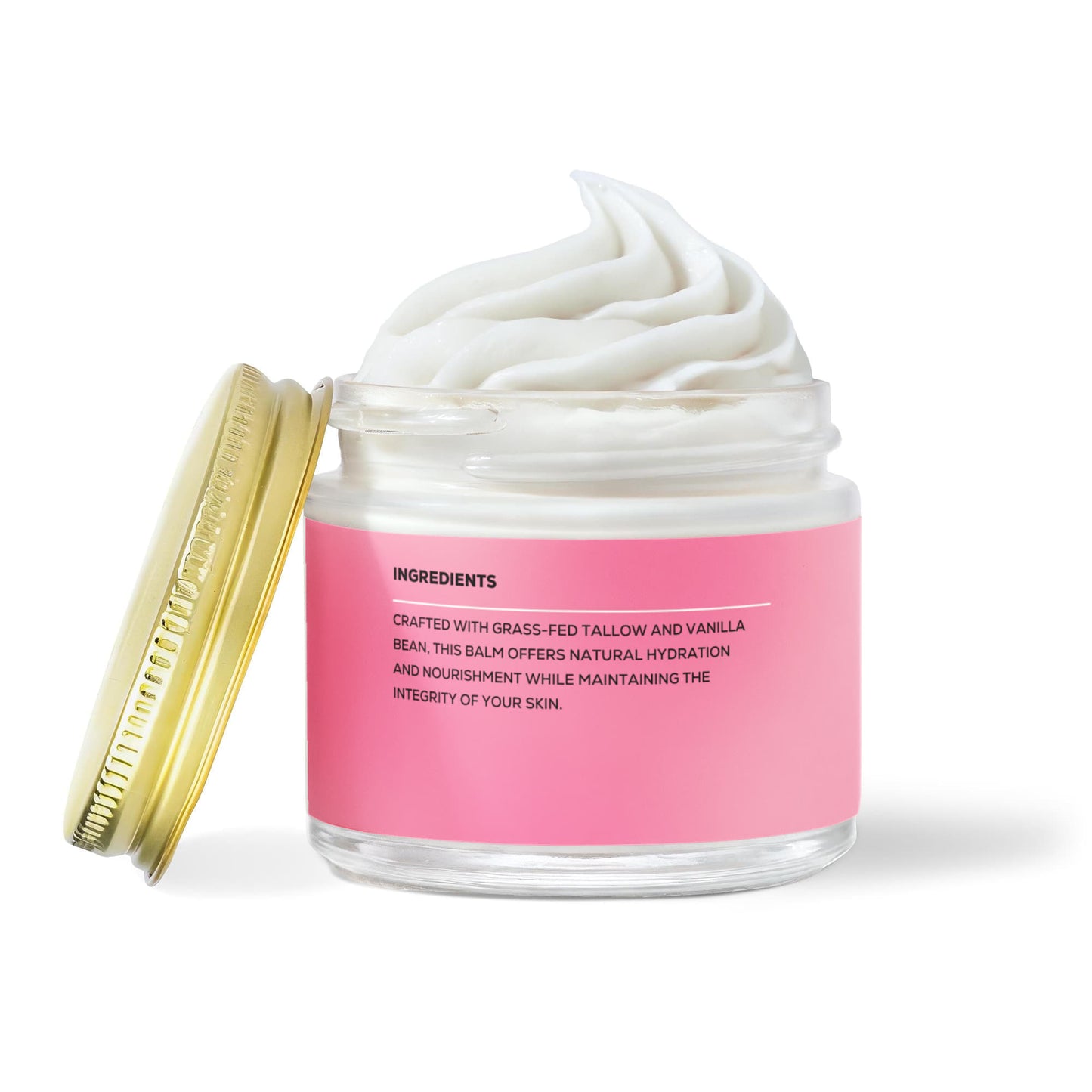 Whipped Grass-Fed Tallow Balm with Vanilla Bean
