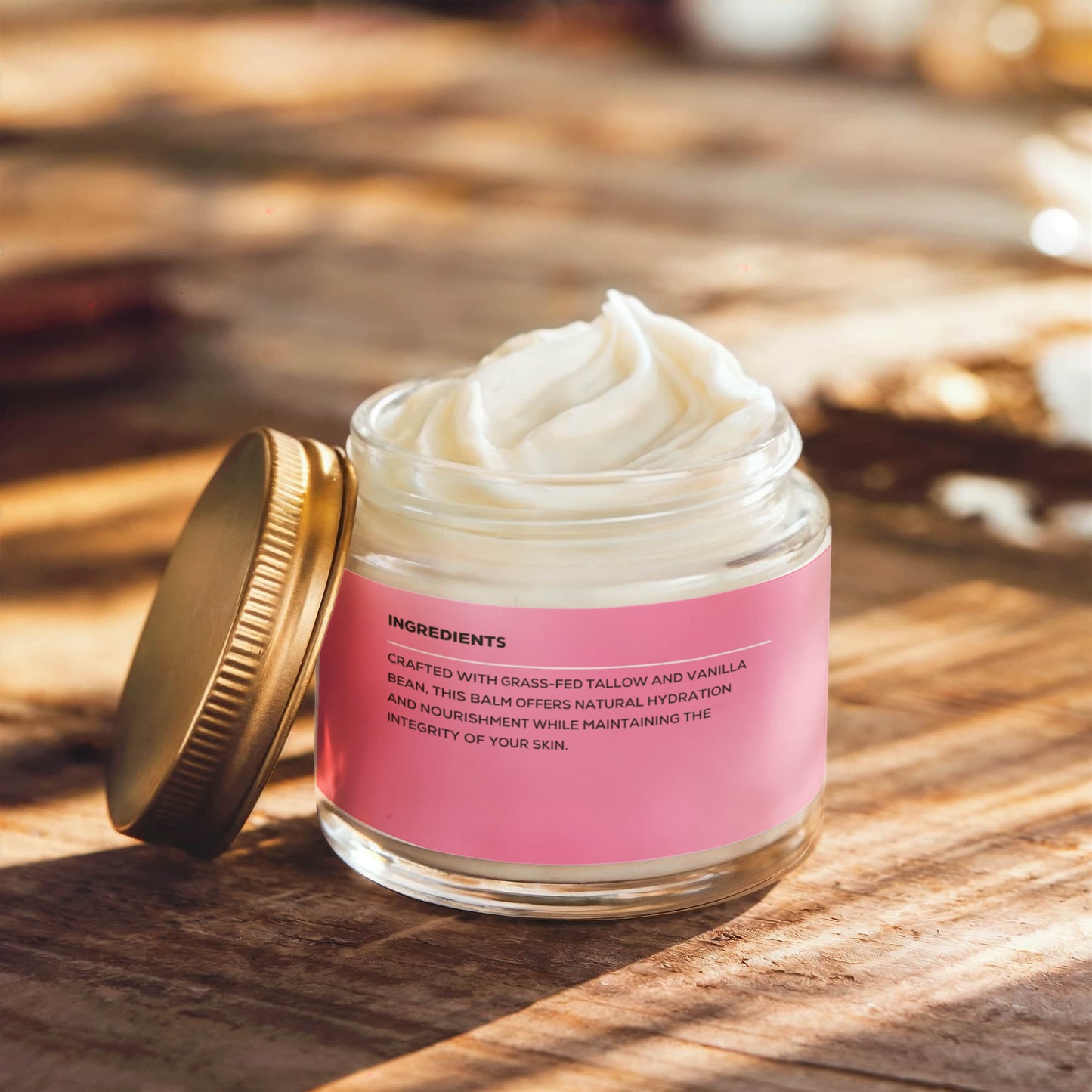 Whipped Grass-Fed Tallow Balm with Vanilla Bean