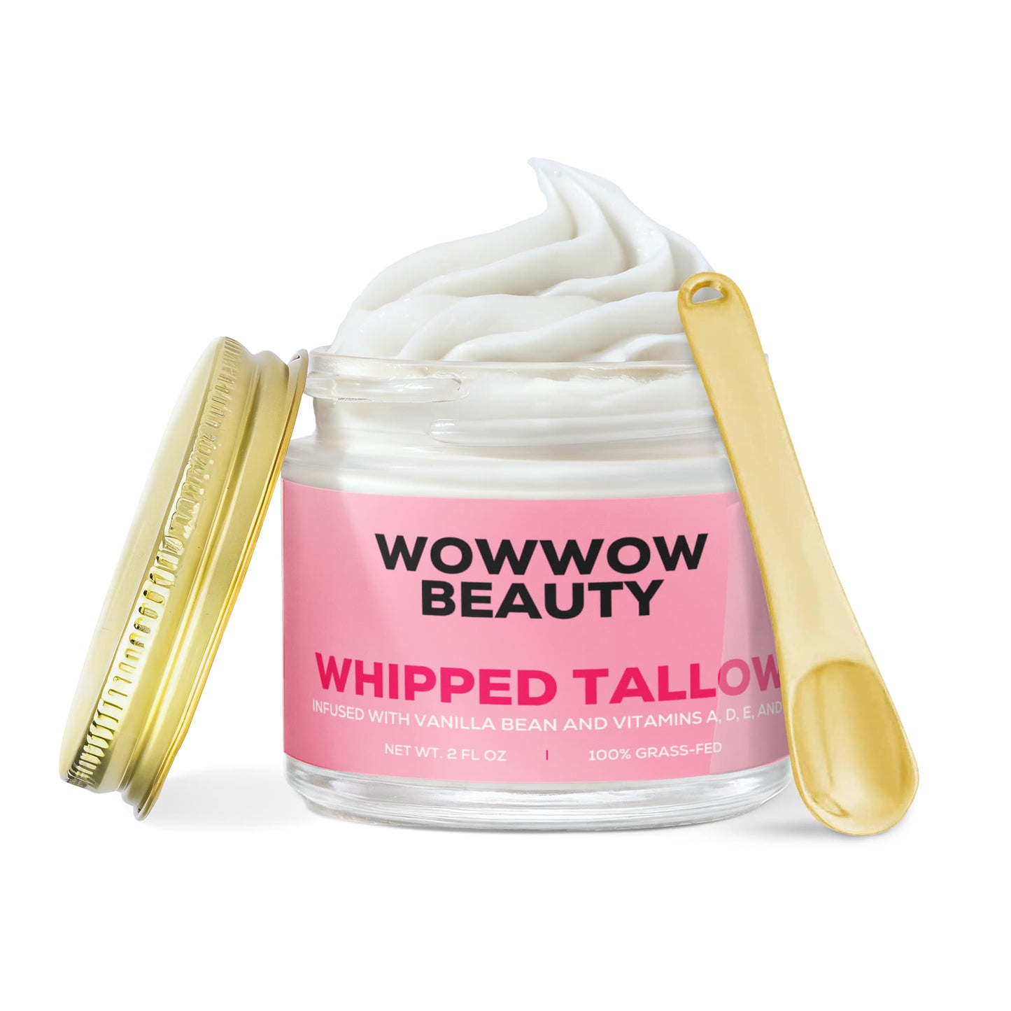 Whipped Grass-Fed Tallow Balm with Vanilla Bean