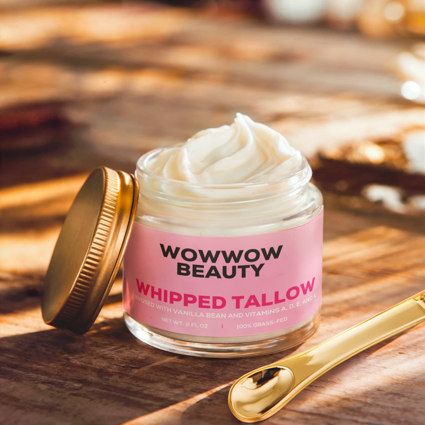 Whipped Grass-Fed Tallow Balm with Vanilla Bean
